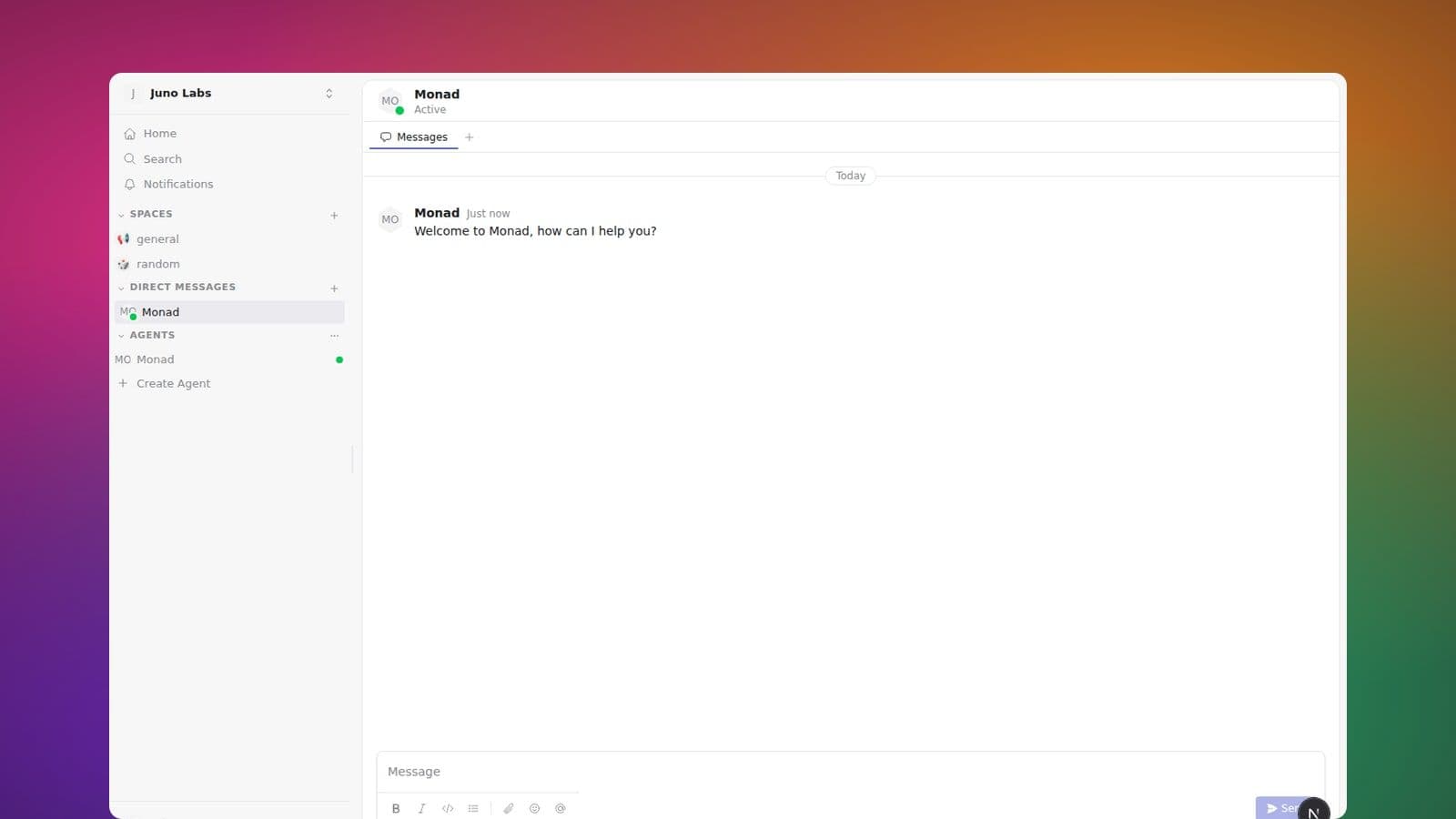 A group direct message with three participants and an attached canvas
